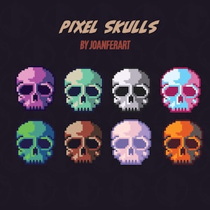 Pixel Skull Twitch badges