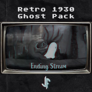 Twitch Overlay Ghost Animation, 1930&#39;s Retro Inspired Streaming Screens, for Streamers and Gamers