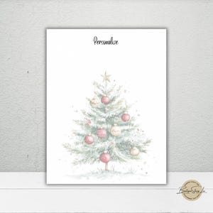 Personalized Christmas Stationery: Winter Holiday Letter Writing Paper (25 Sheets)