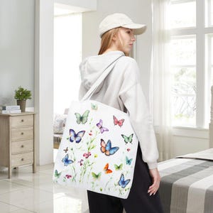 Borsa tote a forma di farfalla, disponibile in 3 diverse misure.