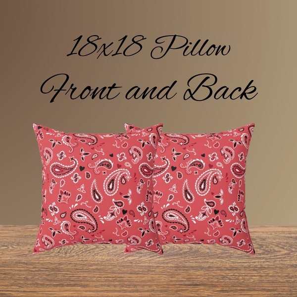 Black Paisley Pillow Etsy