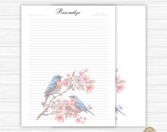 Letter Writing Paper, Personalized Stationery Set, 8 1/2 X 11, 25 ...