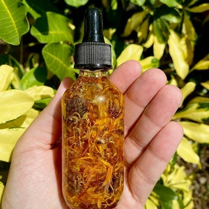 Calendula oil, organic, healing oil, vegan, calendula infused, calendula flower, infused oil, herbal oil, gift, herbal gift