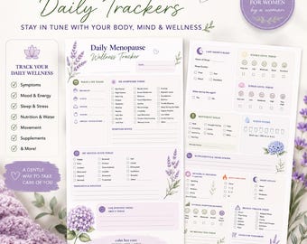 Menopause Wellness Tracker | Printable Symptom Journal (Digital Download)