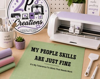 Funny Sarcastic SVG | My People Skills Are Fine SVG | Funny Quote Cut File | Sarcastic | Cricut Design | Silhouette File | Digital Download