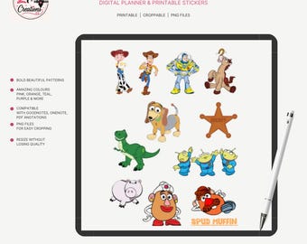 Toys Storybook PNG Stickers | Planner Journal Scrapbook (Digital Download)