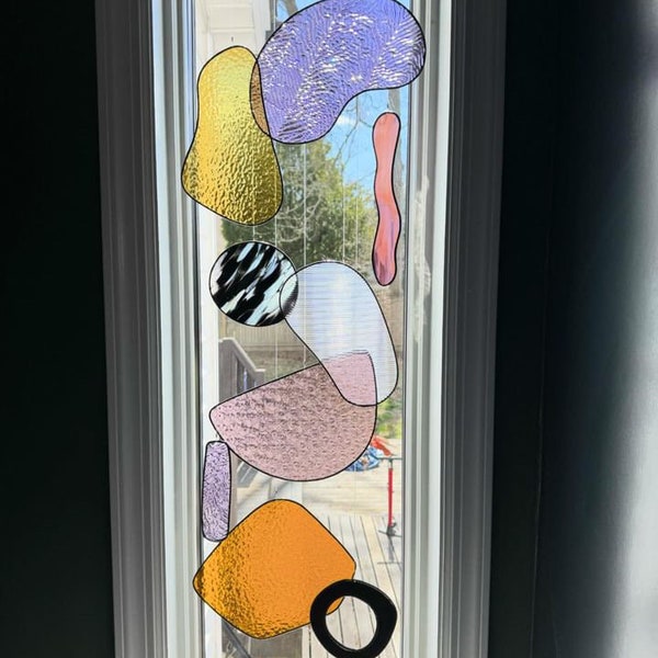 Large Custom Design Stained Glass Suncatcher - RESERVATION FEE