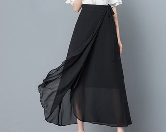 【INCHANT ME】UPPI H-LINE LONG WRAP SKIRT INCHANT ME】UPPI H-LINE LONG WRAP SKIRT Call It A Wrap Skirt