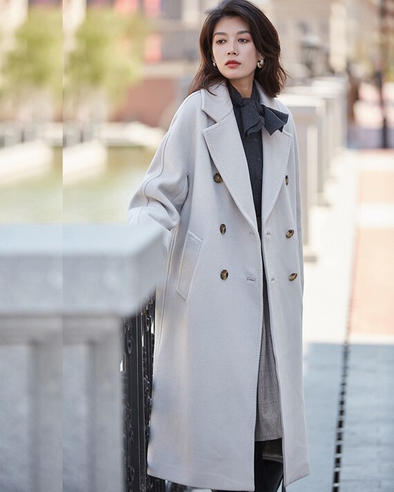 Gray long jacket sale