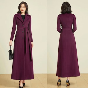 Langer Woll-Cape-Mantel: Doppelkragen-Wintermantel-Kleid