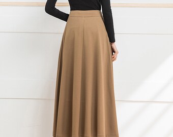 A-line Skirt, Midi Skirt, Spring Skirt, Black Skirt, Long Skirt, Vintage  Skirt, High Waist Skirt, Flare Skirt Q2201 -  Canada