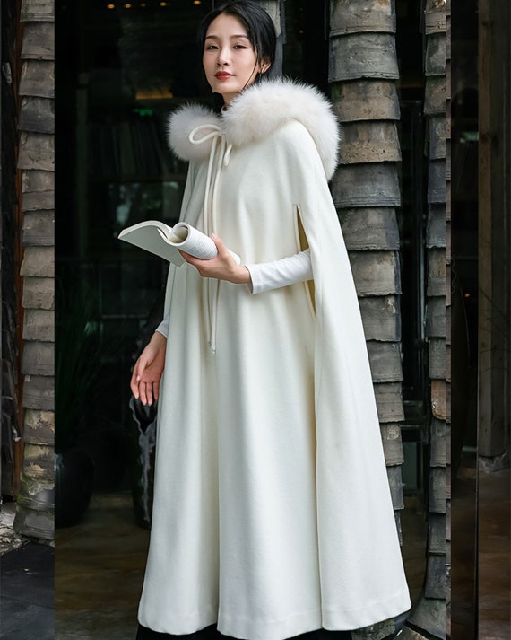 Wool Cape Coat Cape Coat Long Cape Womens Cape Poncho Cape Winter Cape Winter Outerwear Handmade Plus Size Cape Jacket C0016 Etsy Canada