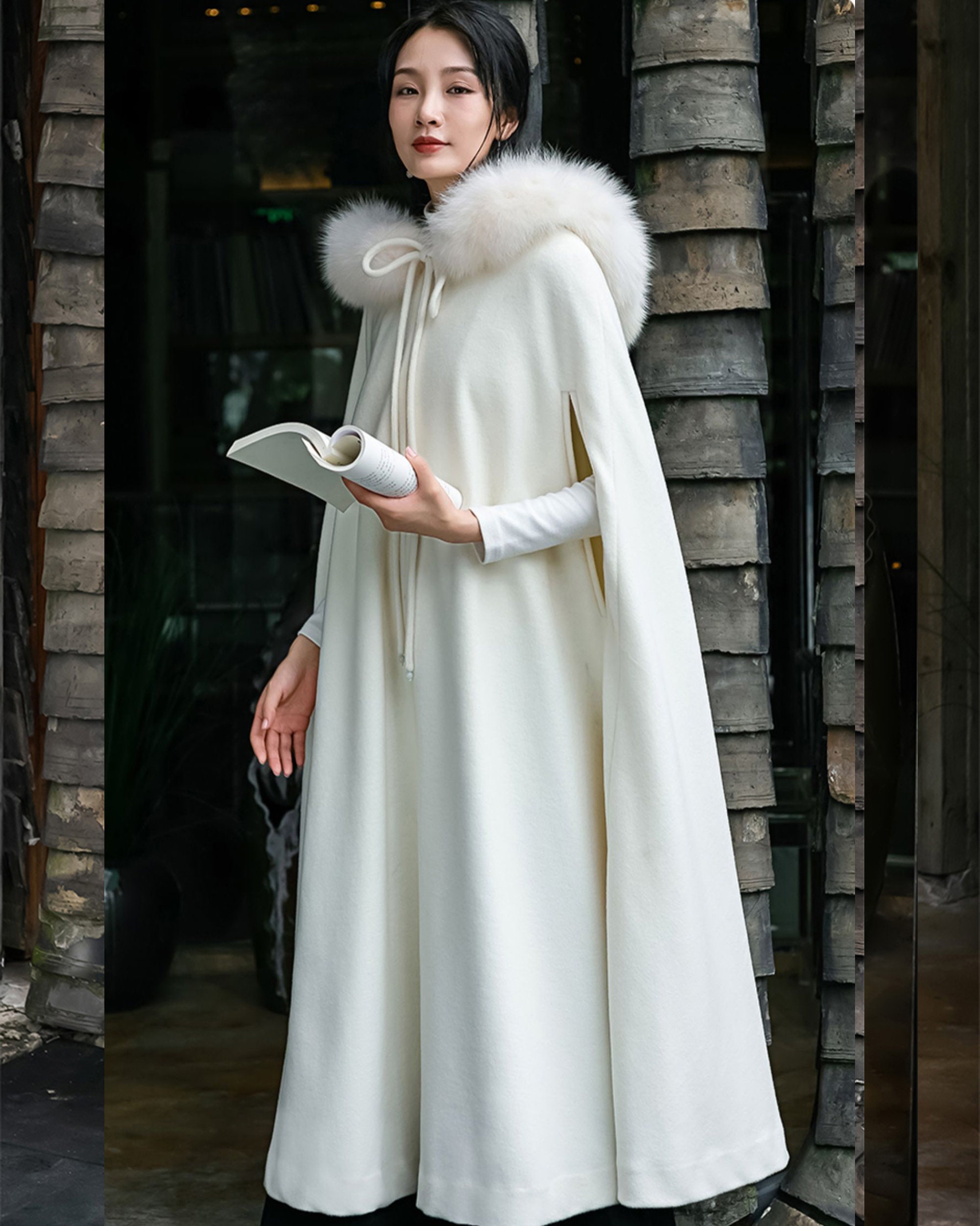Wool Cape Coat, Cape Coat, Long Cape, Womens Cape, Poncho Cape, Winter Cape, Winter Outerwear, Handmade Plus Size Cape Jacket C0016 - Etsy Wool Cape Coat, Cape Coat, Long Cape, Womens Cape, Poncho Cape, Winter Cape, Winter Outerwear, Handmade Plus Size Cape Jacket C0016 - Etsy