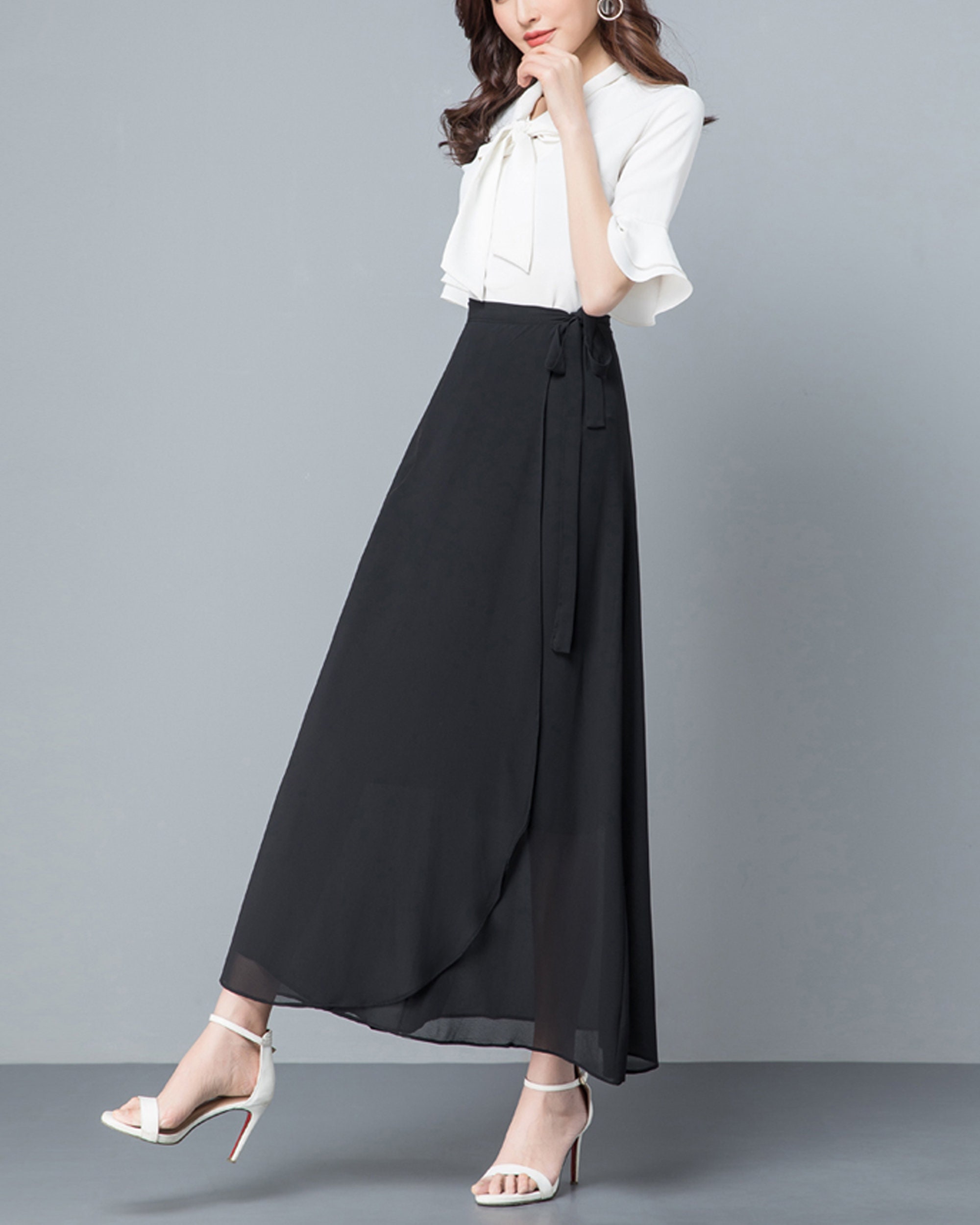 【foufou】high waist wrap skirt ≪通常販売≫high waist wrap skirt（ハイウエストラップ
