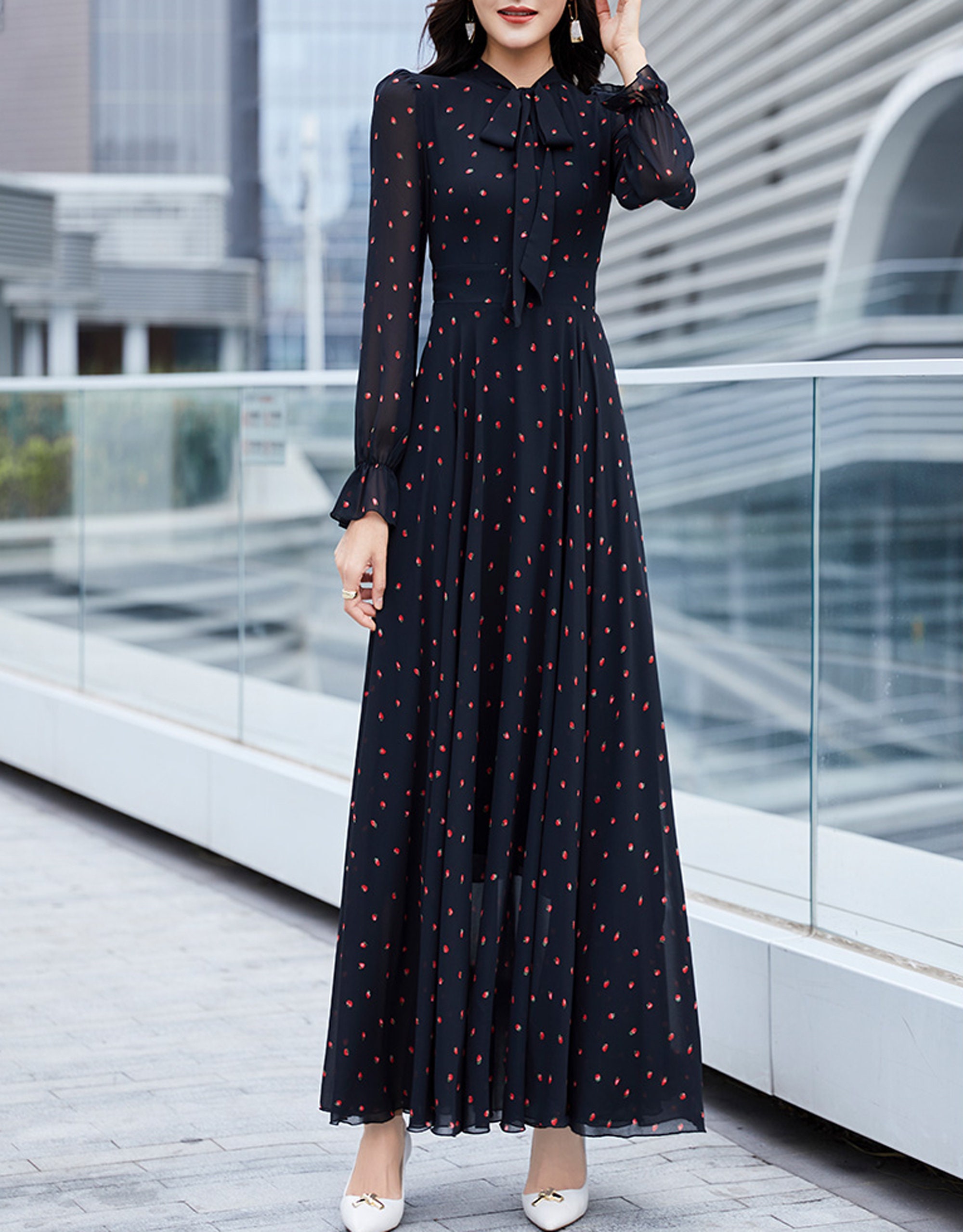 a line black cocktail dress plus size Fast Delivery Ruffle V-Neck A-Line Floor Length Evening highlighting your curves and Church Wedding China Factory Supply Black Color:Brown Woven