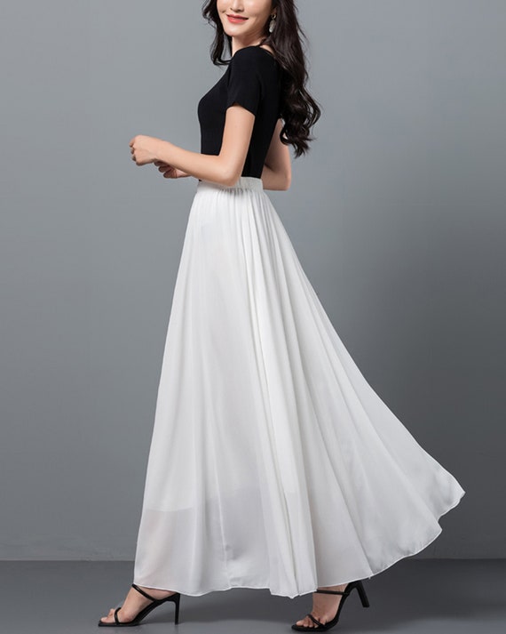 Ecologie Linen Skirt Womens Size 4 White Flare skirt | eBay