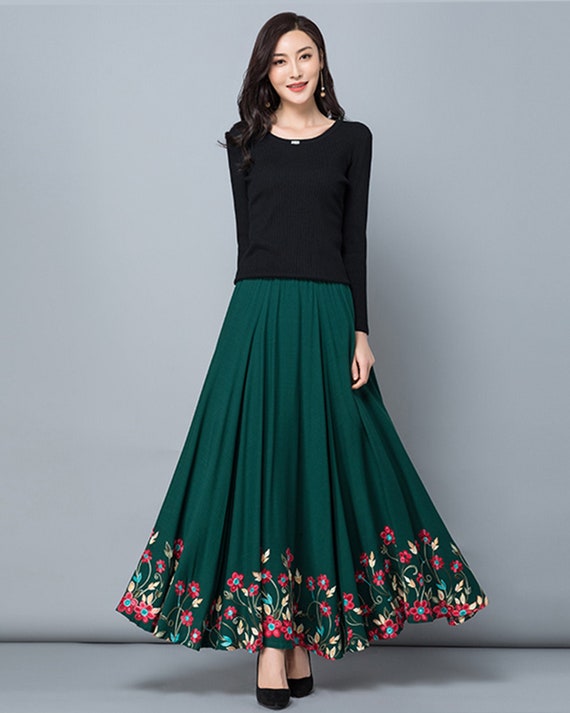 Elastic waist top skirt girl