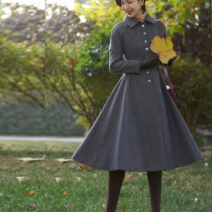 Wool cape coat, Wool coat women, long jacket, double breasted jacket, coat dress, Shawl coat, warm coat, plus size coat Y0502