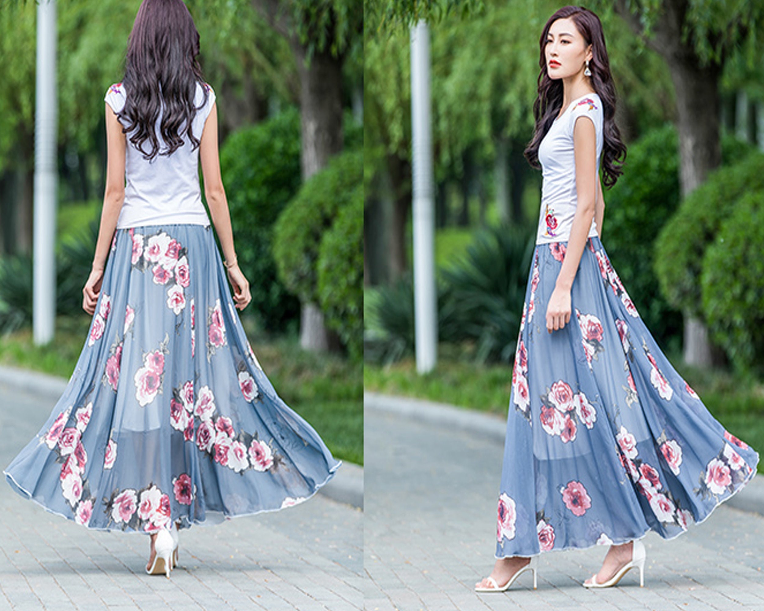 Buy Chiffon Floral Skirt, Printed Skirt, Elastic Waist Skirt, Maxi Skirt, Flare Skirt, High Waist Skirt, Long Skirt, A-line Skirt X0032 Online in India - Etsy Buy Chiffon Floral Skirt, Printed Skirt, Elastic Waist Skirt, Maxi Skirt, Flare Skirt, High Waist Skirt, Long Skirt, A-line Skirt X0032 Online in India - Etsy