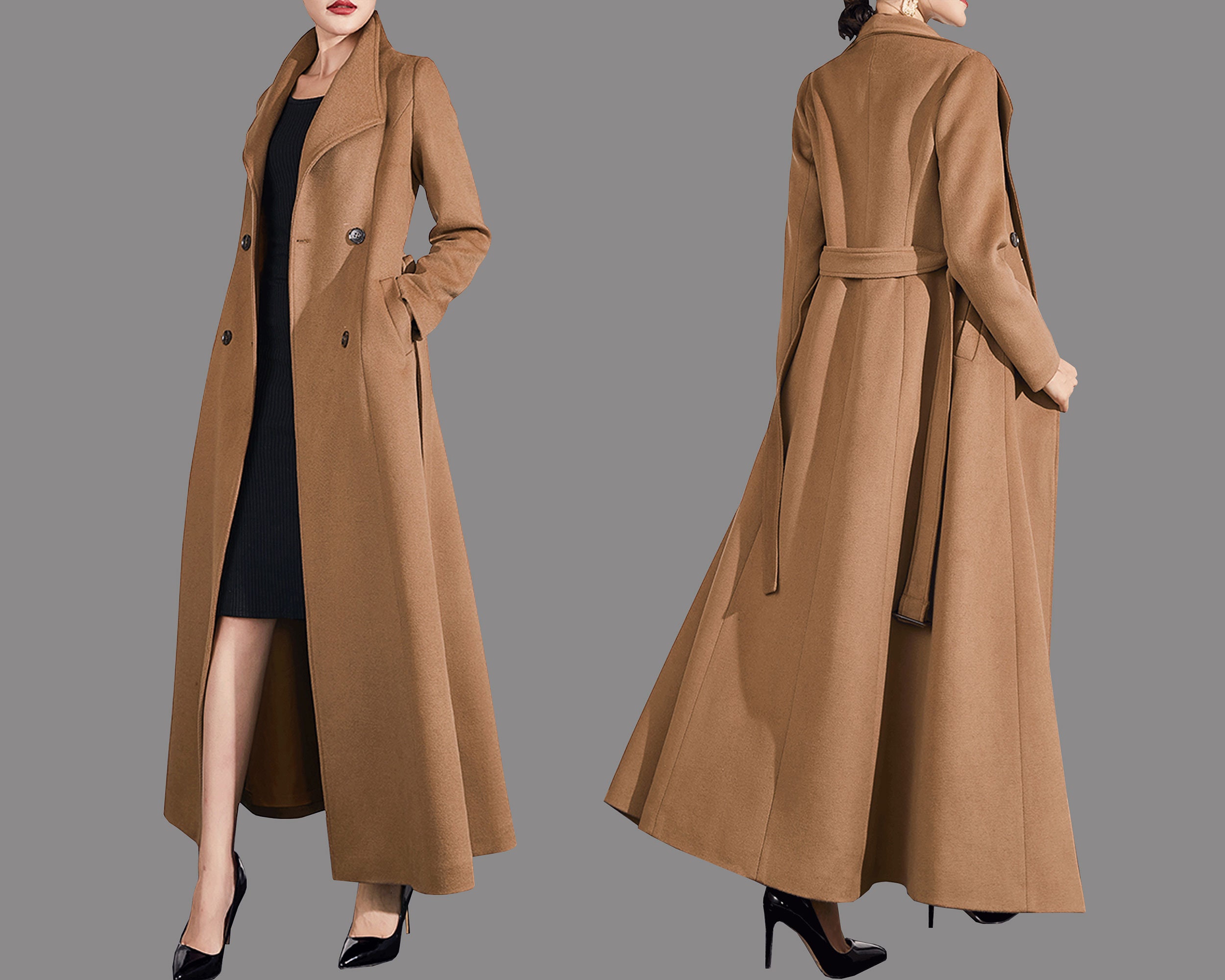 Vintage Wool Maxi Coats - Etsy Vintage Wool Maxi Coats - Etsy