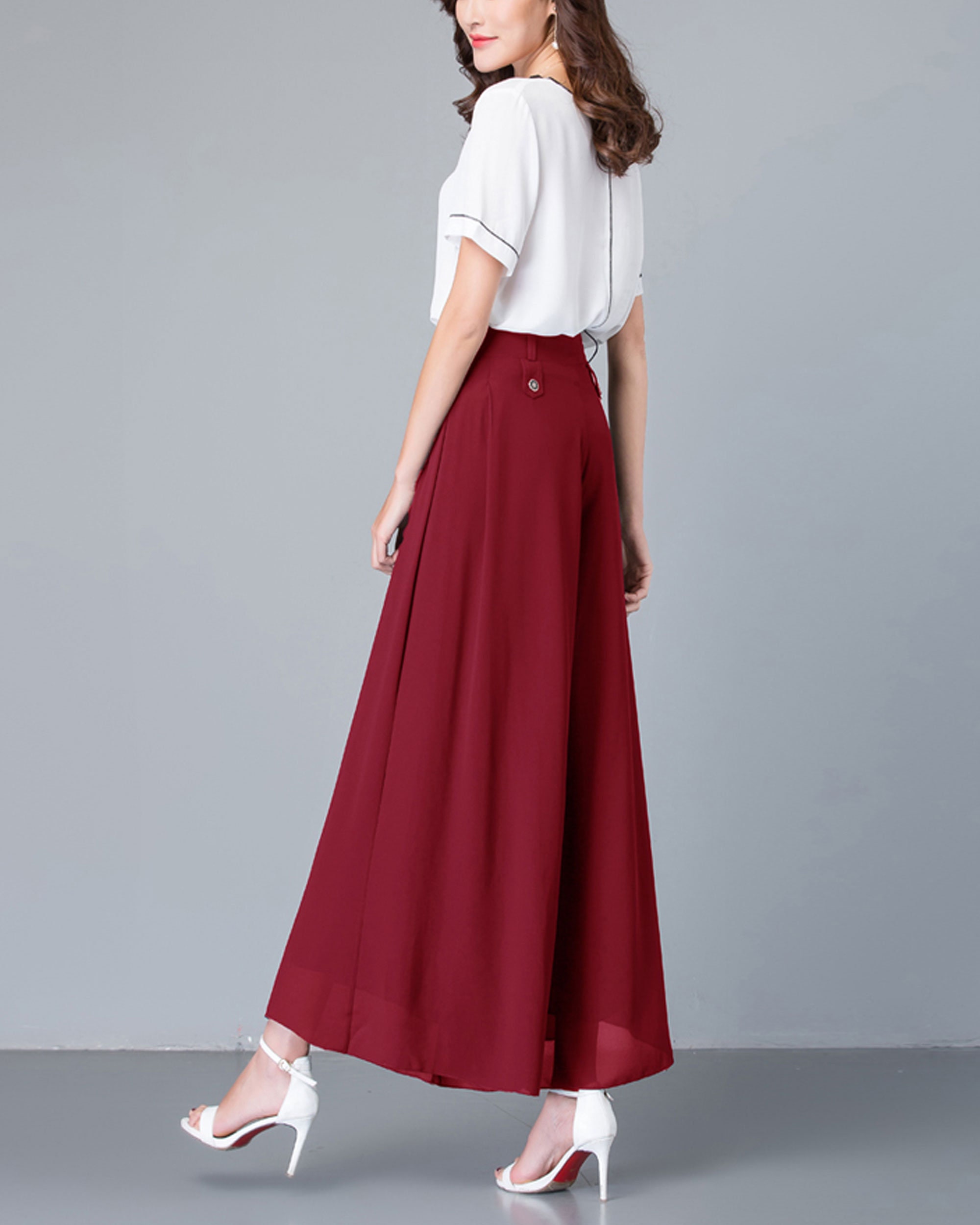 【ZEROPLANET】25HS★Ray Summer Tutu Skirt Pants KUT from the Kloth Womens Zoe Skirt Seam at Frt-Slash Pkt