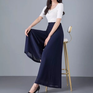 セットアップ HUECLOSET Mellow Ribbon Chiffon Blouse Skirt Pants Colleen Lopez Short-Lined Chiffon Pant - 22075590 | HSN