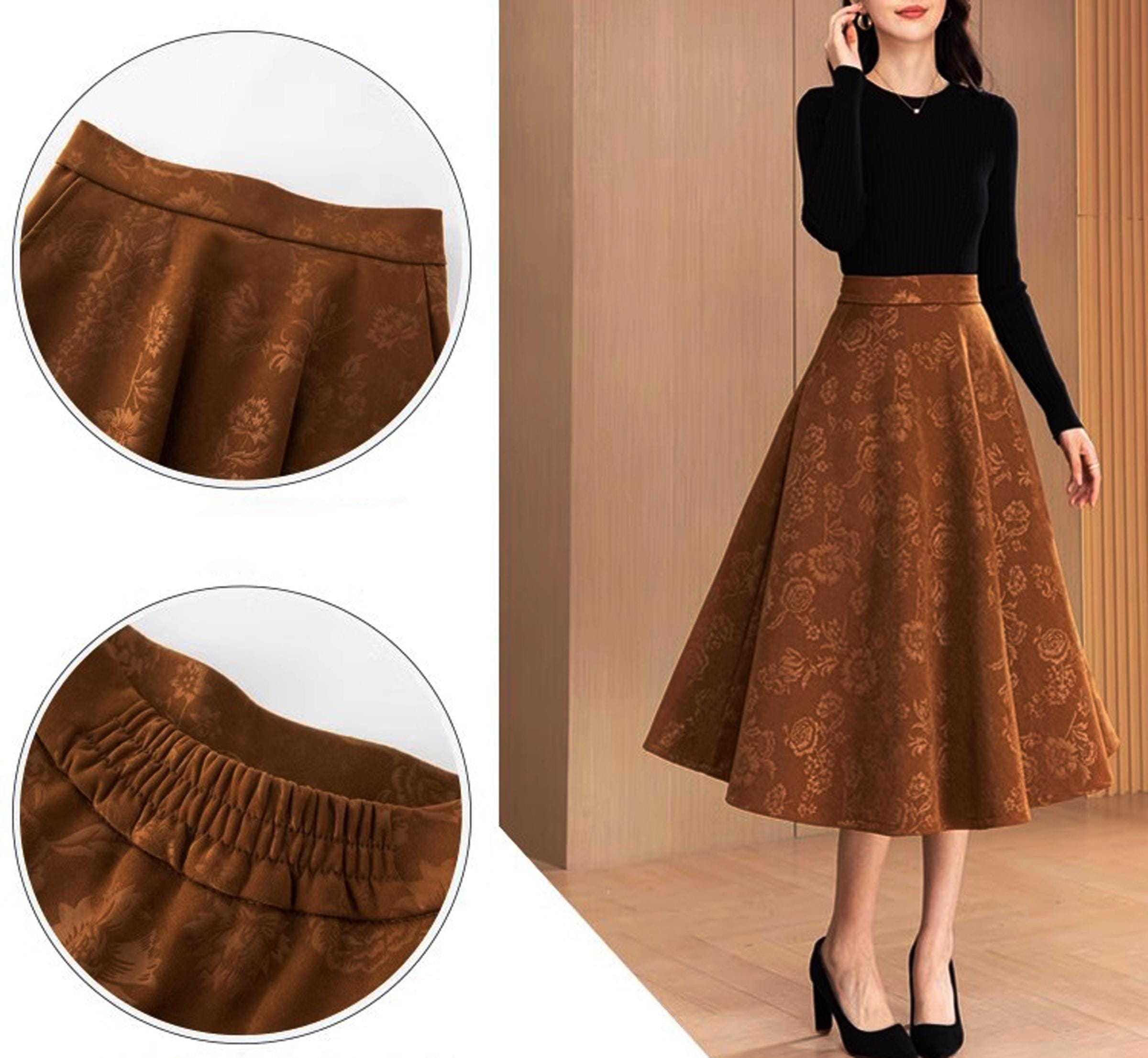 WISTERIA JACQUARD FLARE SKIRT　ameri AMERI WISTERIA JACQUARD FLARE SKIRT