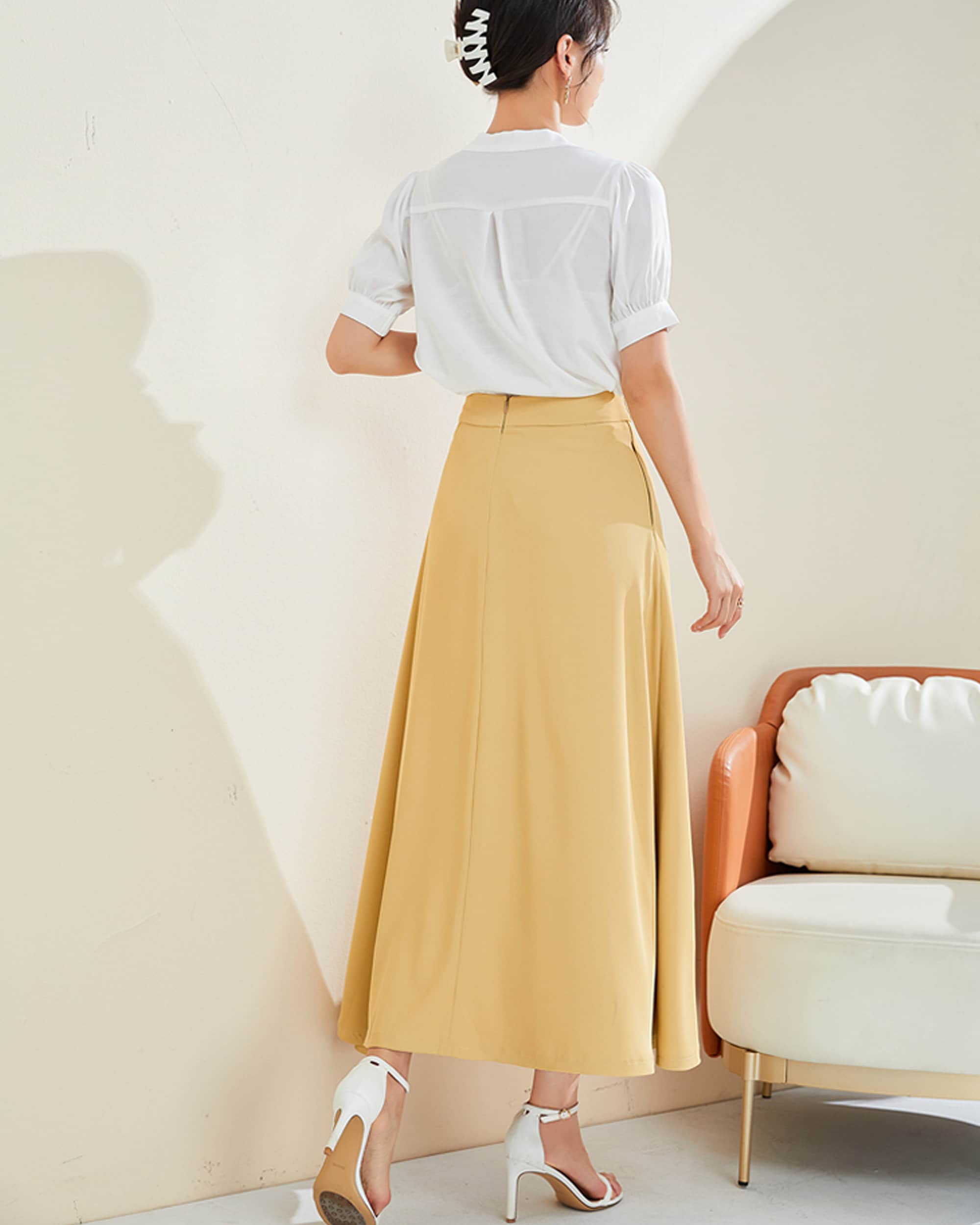 SALE☆ラス１即納★【Anthro】Patchwork Midi Skirt サイズ:4 SALE☆ラス1即納☆【Anthro】Patchwork Midi Skirt サイズ:4