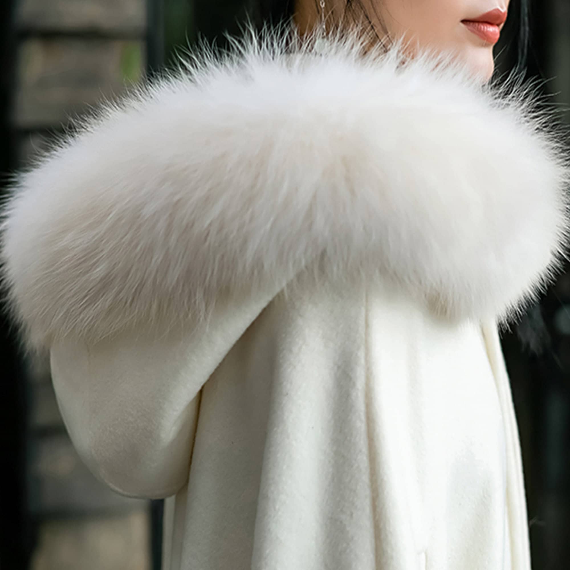 ウールケープコート：ベルト付きロング冬用ポンチョ - Etsy 日本