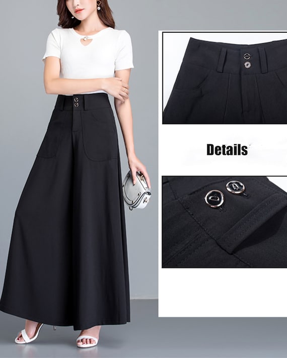 Wide Leg Pants, Flare Skirt Pants, Cropped Pants, Plus Size
