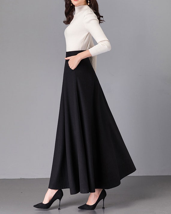 Wool Skirt, Maxi Skirt, Winter Skirt, Long Skirt, Vintage Wool Skirt, Maxi Skirt, Winter Skirt, Long Skirt, Vintage