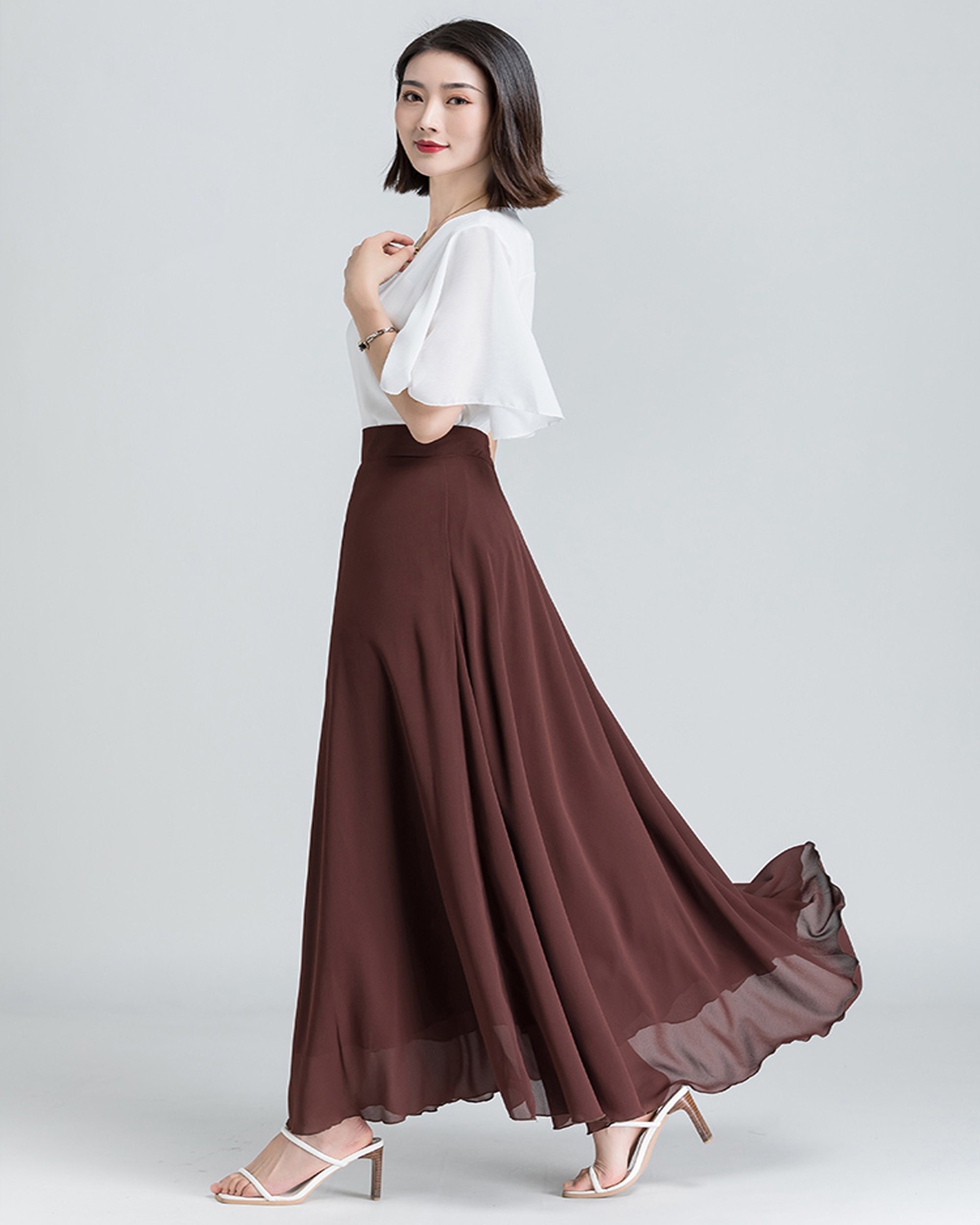 Women's Maxi Skirt, Chiffon A-line Skirt, Long Skirt, High Waist Skirt, Flare Skirt, Plus Size Skirt, Customized Skirt, Black Skirt A0015 - Etsy Women's Maxi Skirt, Chiffon A-line Skirt, Long Skirt, High Waist Skirt, Flare Skirt, Plus Size Skirt, Customized Skirt, Black Skirt A0015 - Etsy