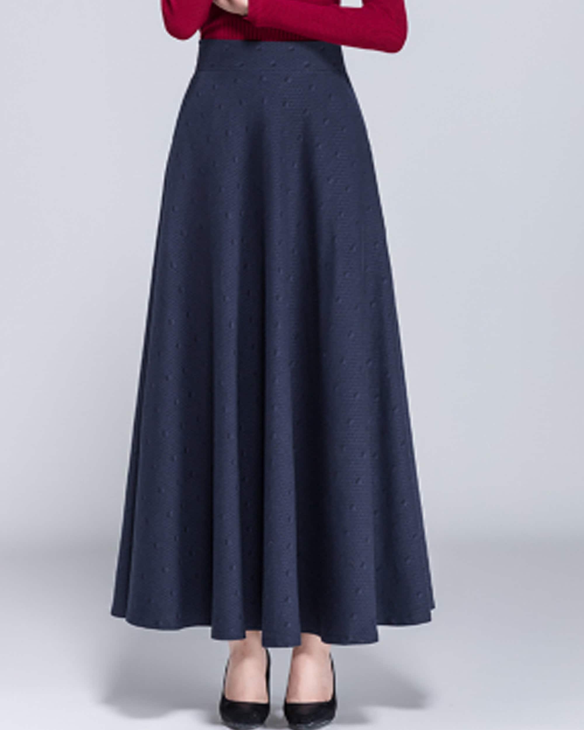 Aラインスカート☆ Modal-Blend High-Rise A-Line Midi Skirt Flared a Line Midi Skirt for Women Side Zipper High Waist