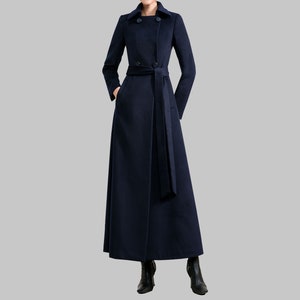 Double breasted jacket, Wool coat women, Cashmere winter coat, long jacket, coat dress, handmade long coat, warm coat, plus size coat Y004