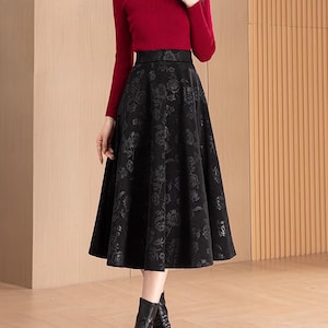 Jacquard Skirt - Etsy