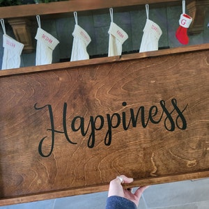 Personalized Charcuterie Board with Handles: Engraved Serving Tray (12&quot; x 24&quot;)