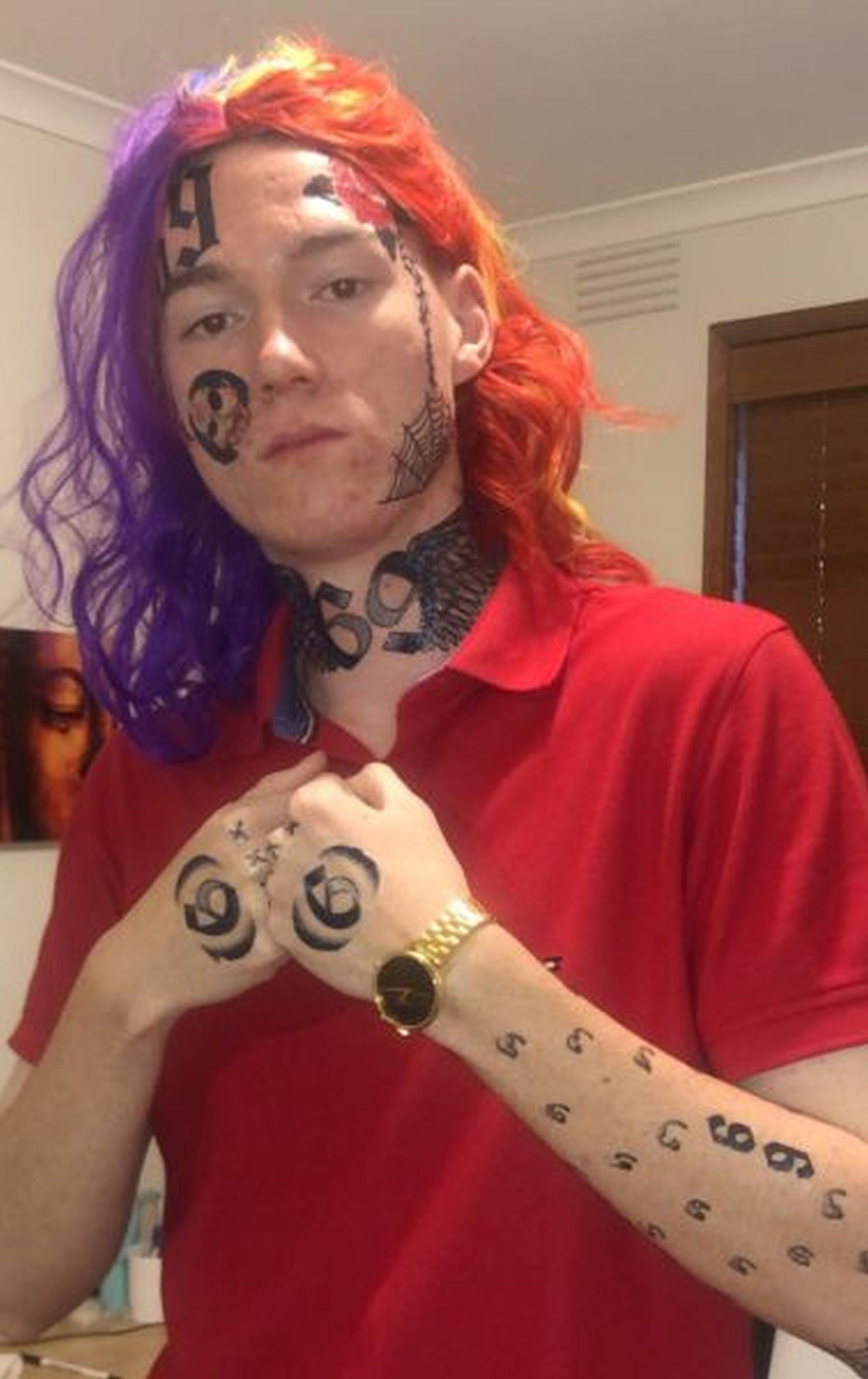 Tekashi 69 Set 1 Temporary Tattoo Tekashi 6Ix9INE Rapper - Etsy.de