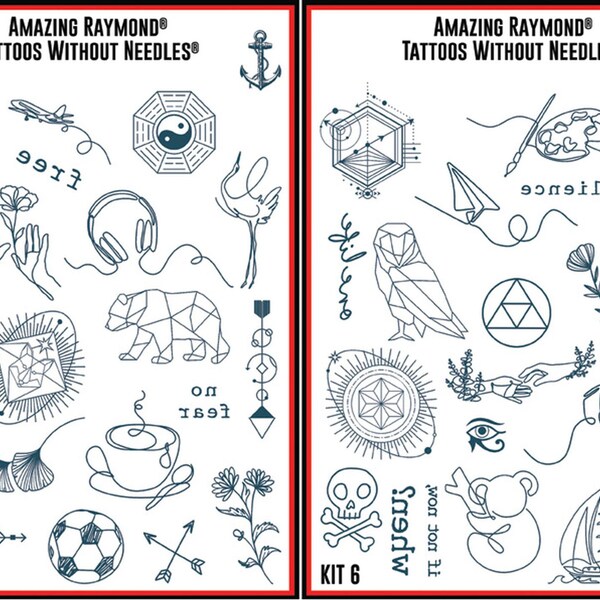 Fine Line Tattoo - Etsy Australia