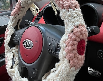 Flower Steering Wheel Cover PDF Crochet Pattern