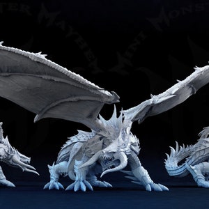 Arcane Black Dragon Miniature, Mini Monster Mayhem, TTRPG mini, Dnd, Pathfinder, Resin Miniature, 3D printed mini