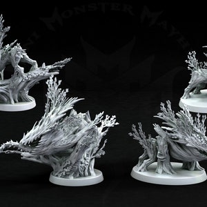 Root Bulette Miniature, Mini Monster Mayhem, Journey into the Forest, TTRPG mini, Dnd, Pathfinder, Resin Miniature, 3D printed mini
