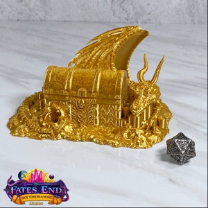 Dragon Hoard Dice Box, Dice Jail, 3D printed RPG Gift, For Dnd Pathfinder Cthulhu or other TTRPG games
