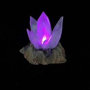 Crystal Formations, LED Fantasy Miniatures, Light Effect, DnD, TTRPG, Scatter Terrain, 3D Resin Print