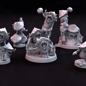 Myconid Sprout Miniature, Mushroom Folk Miniature, Mini Monster Mayhem, TTRPG mini, Dnd, Pathfinder, Resin Miniature, 3D printed mini