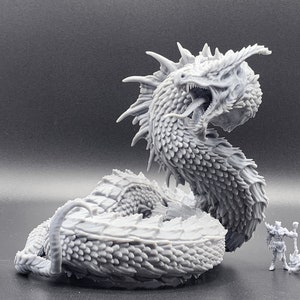 Wyrm Miniature, Dragon Serpent Miniature, Mini Monster Mayhem, TTRPG mini, Dnd, Pathfinder, Resin Miniature, 3D printed mini
