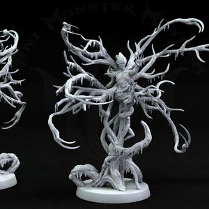 Dryad Guardian Miniature, Mini Monster Mayhem, Journey into the Forest, TTRPG mini, Dnd, Pathfinder, Resin Miniature, 3D printed mini