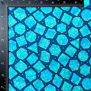 Galaxy Dice Zipper Bag, Dice Bag, Geeky Bag, Makeup, RPG, Clutch Teal
