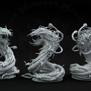 Briar Serpent Miniature, Mini Monster Mayhem, Journey into the Forest, TTRPG mini, Dnd, Pathfinder, Resin Miniature, 3D printed mini