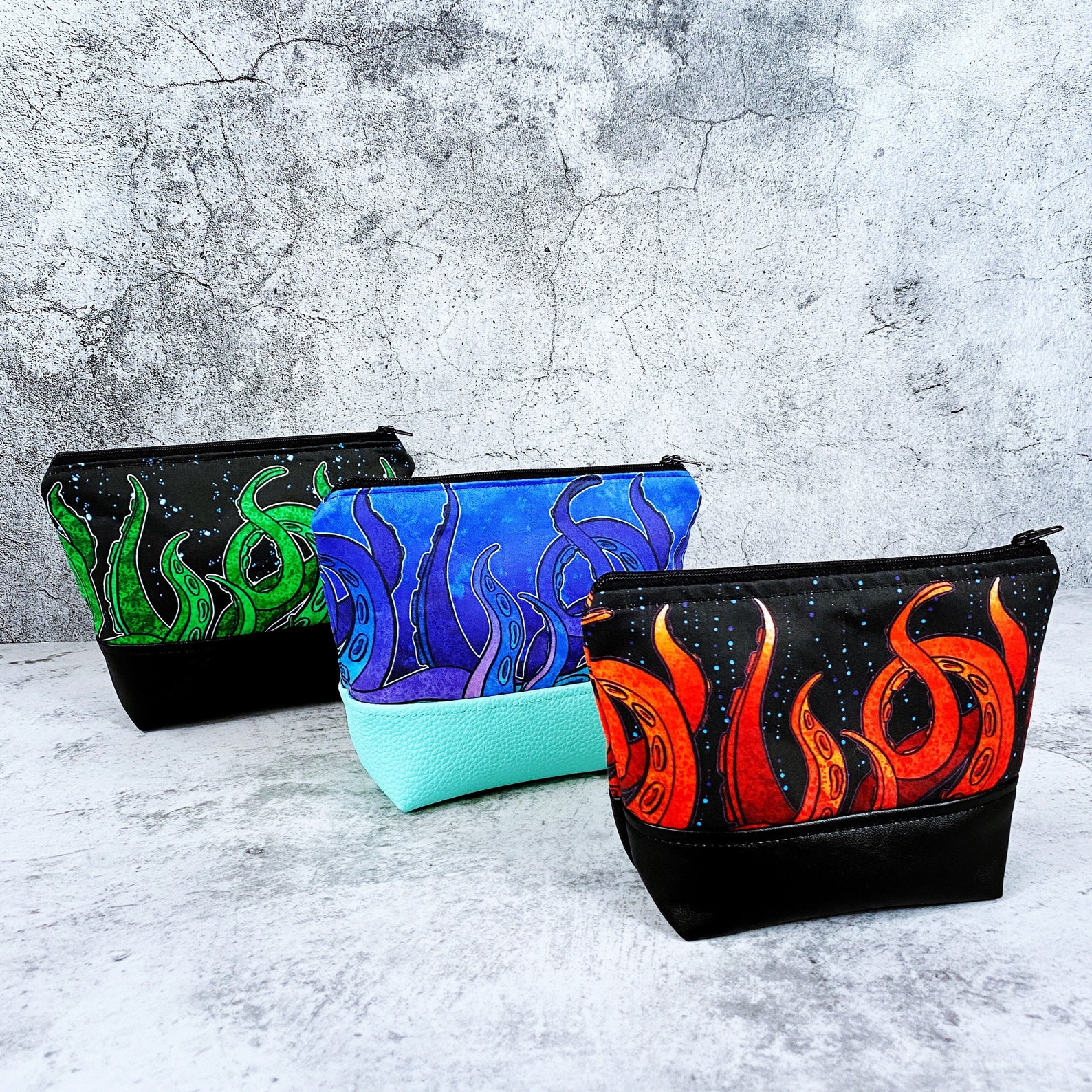 Tentacle Zipper Bag Dice Bag Geeky Bag Makeup RPG Clutch Etsy