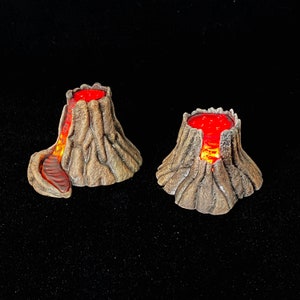 Lava Pool, LED Fantasy Miniaturen, Lichteffekt, DnD, TTRPG, Scatter Terrain, 3D Resin Print